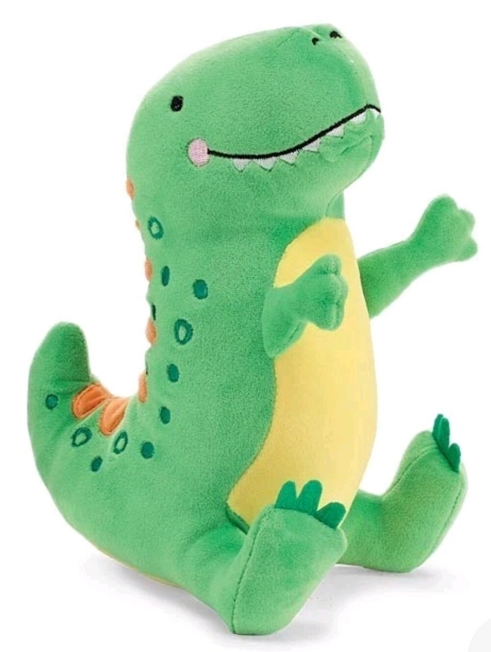 Dinosaur Plush Green T Rex Yellow Belly Collectible